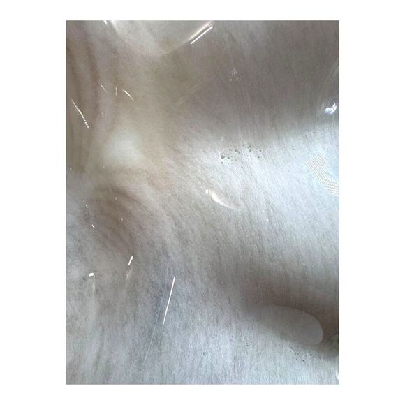 Vtg Large 15" Iridescent Pulled Feather Art Glass Lampshade Ruffled Shade - Picture 13 of 15